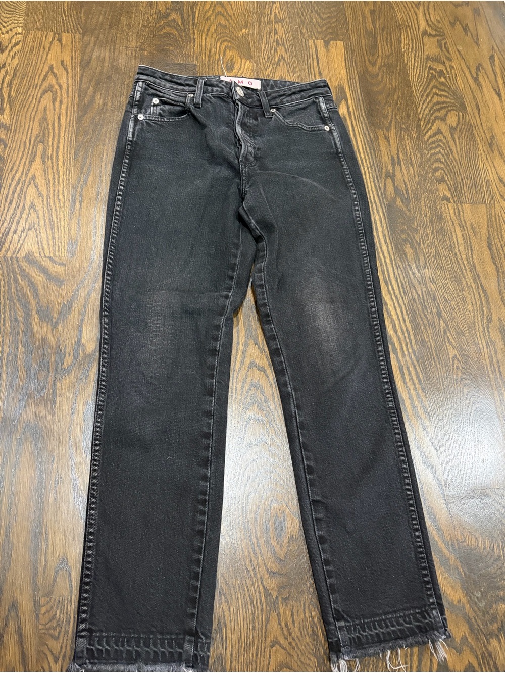 AMO Women’s Black Straight-Leg Jeans